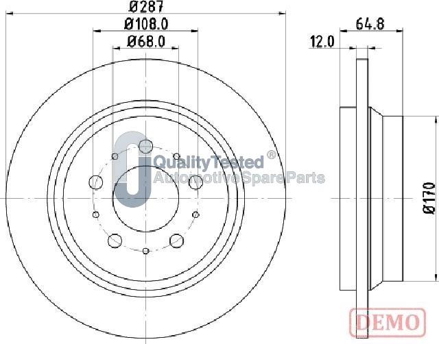 Japanparts DP0321JM - Disque de frein cwaw.fr