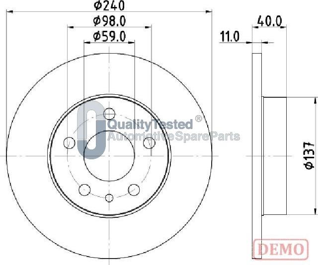 Japanparts DP0209JM - Disque de frein cwaw.fr