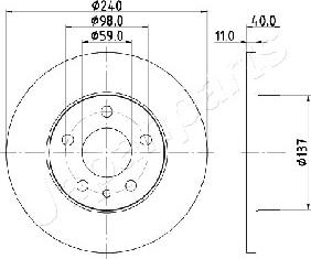 Japanparts DP-0209 - Disque de frein cwaw.fr