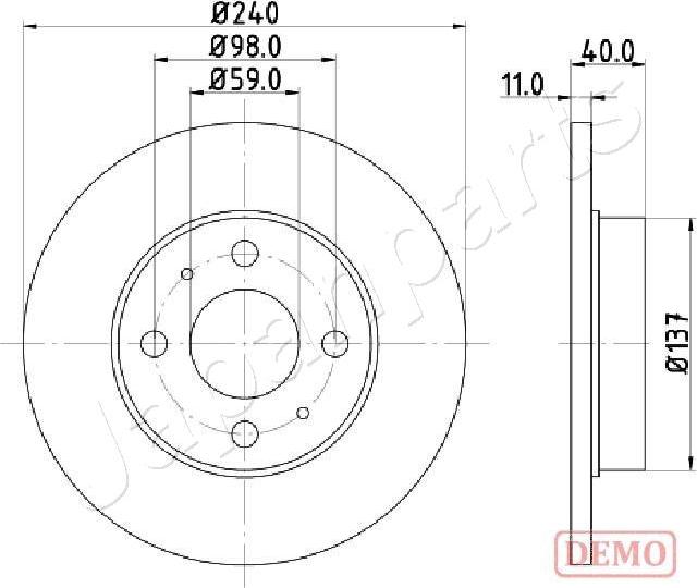 Japanparts DP-0200C - Disque de frein cwaw.fr