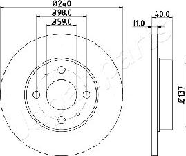 Japanparts DP-0200 - Disque de frein cwaw.fr