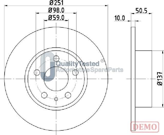 Japanparts DP0202JM - Disque de frein cwaw.fr