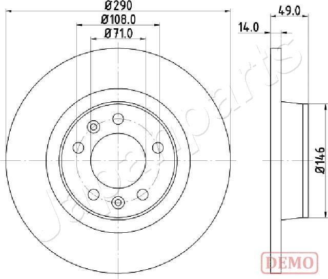 Japanparts DP-0612C - Disque de frein cwaw.fr