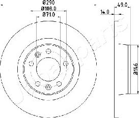 Japanparts DP-0612 - Disque de frein cwaw.fr