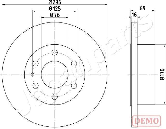 Japanparts DP-0225C - Disque de frein cwaw.fr