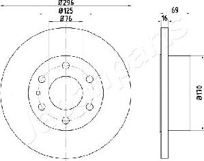 Japanparts DP-0225 - Disque de frein cwaw.fr