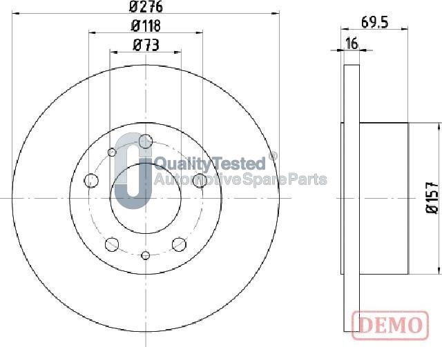 Japanparts DP0223JM - Disque de frein cwaw.fr