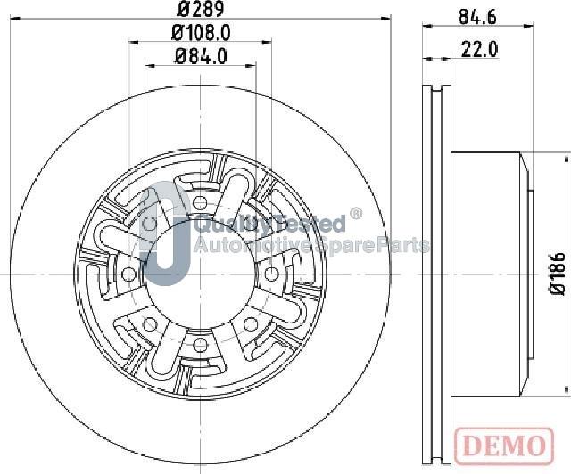 Japanparts DP0222JM - Disque de frein cwaw.fr