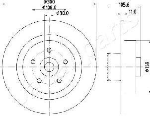 Japanparts DP-0700 - Disque de frein cwaw.fr