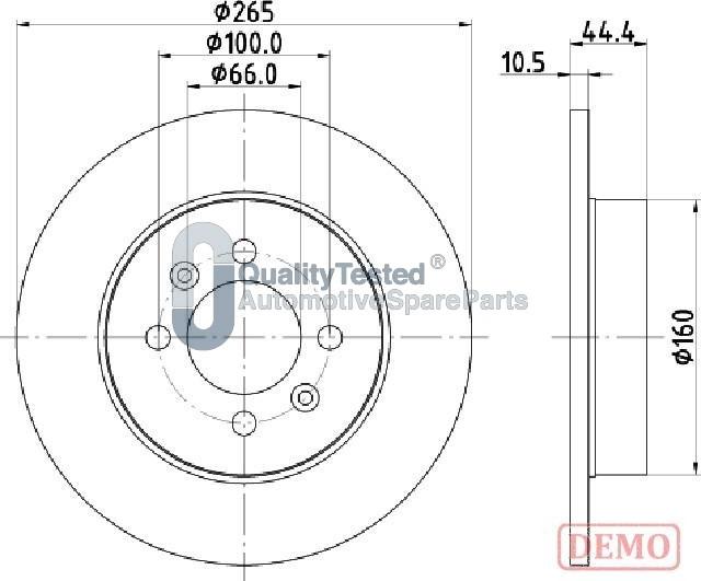 Japanparts DP0708JM - Disque de frein cwaw.fr