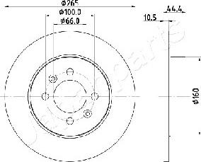 Japanparts DP-0708 - Disque de frein cwaw.fr