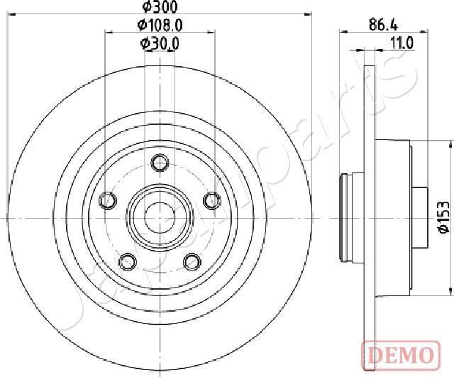 Japanparts DP-0702C - Disque de frein cwaw.fr