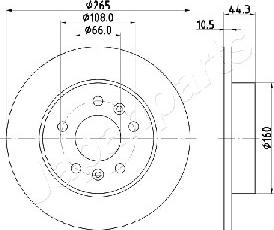 Japanparts DP-0707 - Disque de frein cwaw.fr