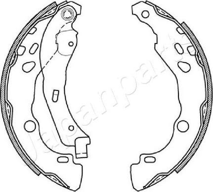 Japanparts GF-0602AF - Jeu de mâchoires de frein cwaw.fr