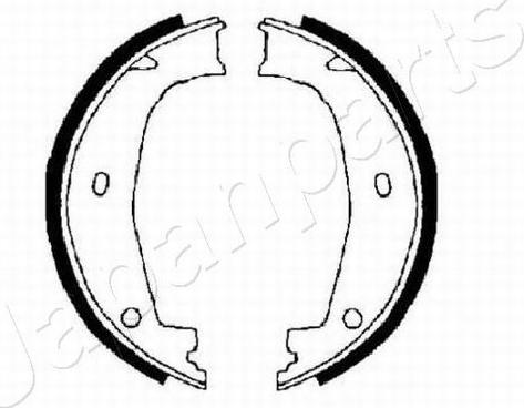 Japanparts GF-0101AF - Jeu de mâchoires de frein, frein de stationnement cwaw.fr