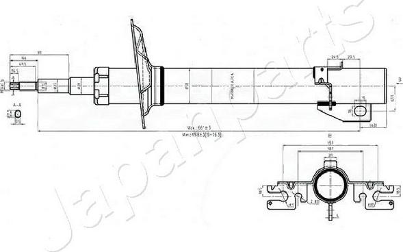 Japanparts MM-00552 - Amortisseur cwaw.fr