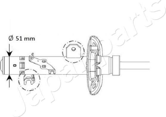 Japanparts MM-01131 - Amortisseur cwaw.fr