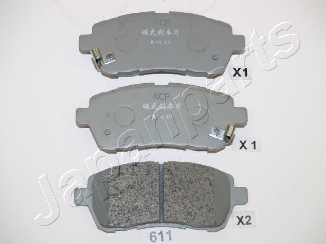 Japanparts PA-611AF - Kit de plaquettes de frein, frein à disque cwaw.fr