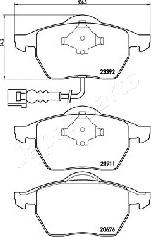 Japanparts PA-0906AF - Kit de plaquettes de frein, frein à disque cwaw.fr