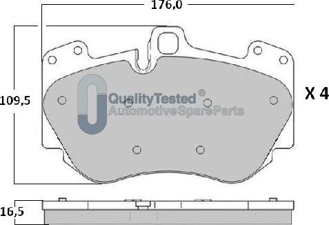 Japanparts PA0919JM - Kit de plaquettes de frein, frein à disque cwaw.fr