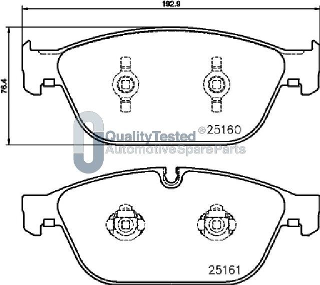 Japanparts PA0930JM - Kit de plaquettes de frein, frein à disque cwaw.fr