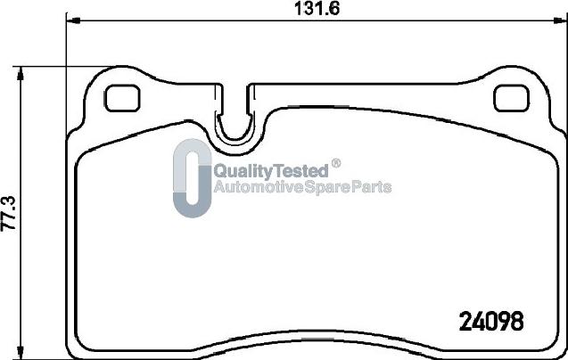 Japanparts PA0933JM - Kit de plaquettes de frein, frein à disque cwaw.fr