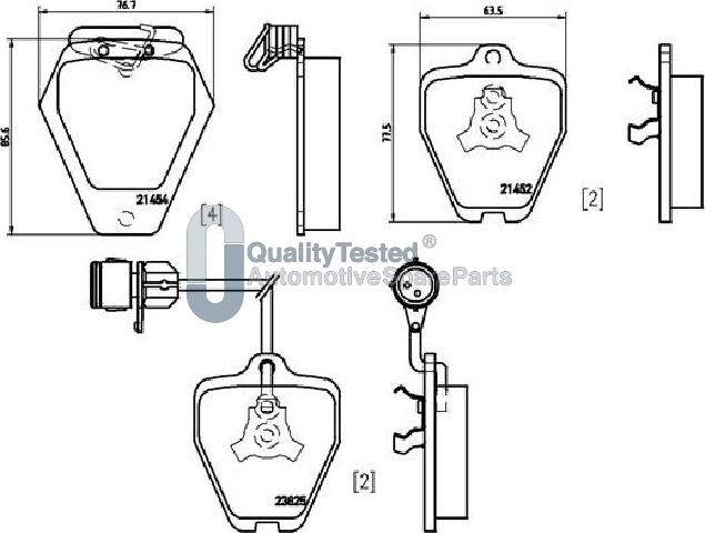 Japanparts PA0920JM - Kit de plaquettes de frein, frein à disque cwaw.fr