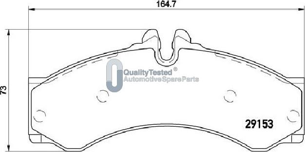 Japanparts PA0540JM - Kit de plaquettes de frein, frein à disque cwaw.fr