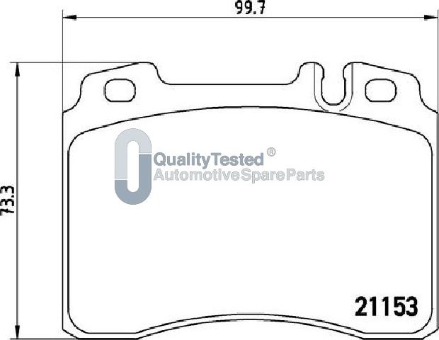 Japanparts PA0506JM - Kit de plaquettes de frein, frein à disque cwaw.fr