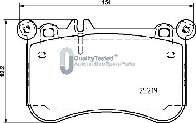 Japanparts PA0523JM - Kit de plaquettes de frein, frein à disque cwaw.fr