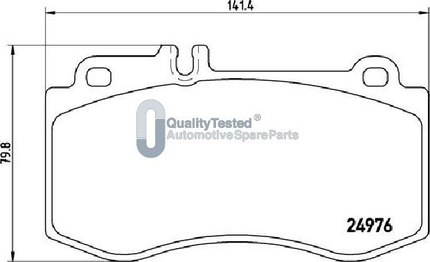 Japanparts PA0522JM - Kit de plaquettes de frein, frein à disque cwaw.fr