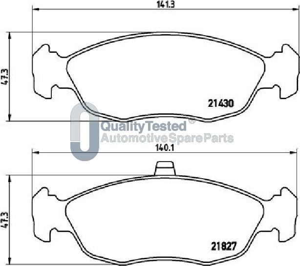 Japanparts PA0633JM - Kit de plaquettes de frein, frein à disque cwaw.fr