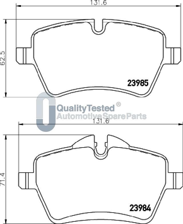 Japanparts PA0136JM - Kit de plaquettes de frein, frein à disque cwaw.fr