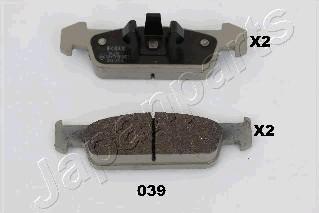 Japanparts PA-039AF - Kit de plaquettes de frein, frein à disque cwaw.fr