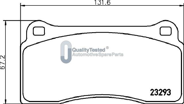 Japanparts PA0343JM - Kit de plaquettes de frein, frein à disque cwaw.fr