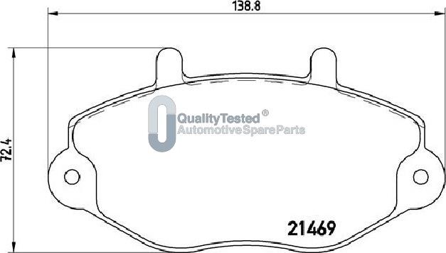 Japanparts PA0322JM - Kit de plaquettes de frein, frein à disque cwaw.fr