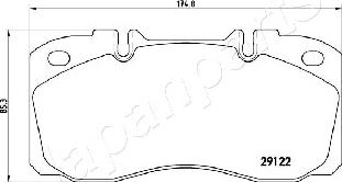 Japanparts PA-0235AF - Kit de plaquettes de frein, frein à disque cwaw.fr