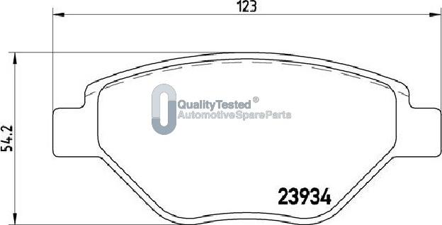 Japanparts PA0716JM - Kit de plaquettes de frein, frein à disque cwaw.fr