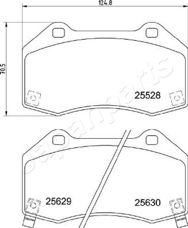 Japanparts PA-3004AF - Kit de plaquettes de frein, frein à disque cwaw.fr