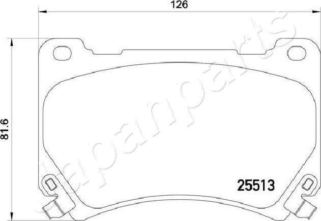 Japanparts PA-H29AF - Kit de plaquettes de frein, frein à disque cwaw.fr