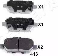 Japanparts PP-413AF - Kit de plaquettes de frein, frein à disque cwaw.fr