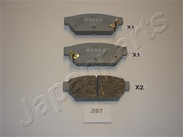 Japanparts PP-597AF - Kit de plaquettes de frein, frein à disque cwaw.fr