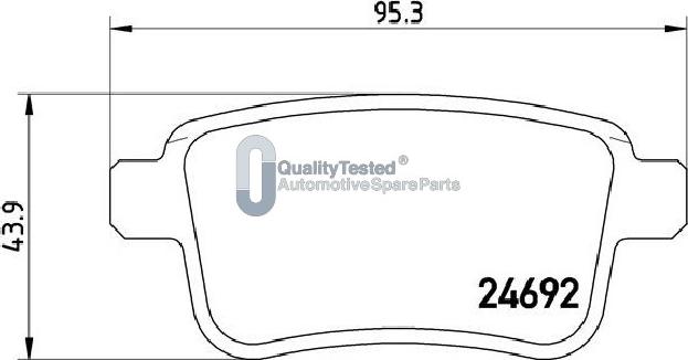 Japanparts PP0508JM - Kit de plaquettes de frein, frein à disque cwaw.fr