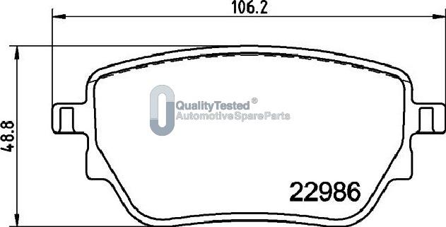 Japanparts PP0533JM - Kit de plaquettes de frein, frein à disque cwaw.fr