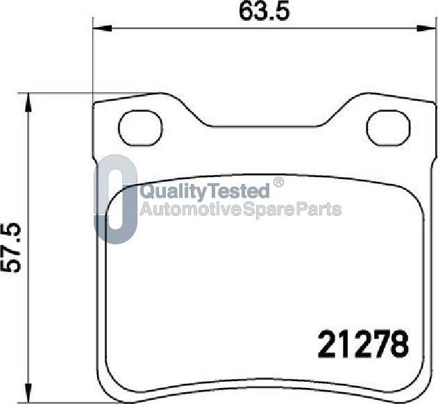 Japanparts PP0615JM - Kit de plaquettes de frein, frein à disque cwaw.fr