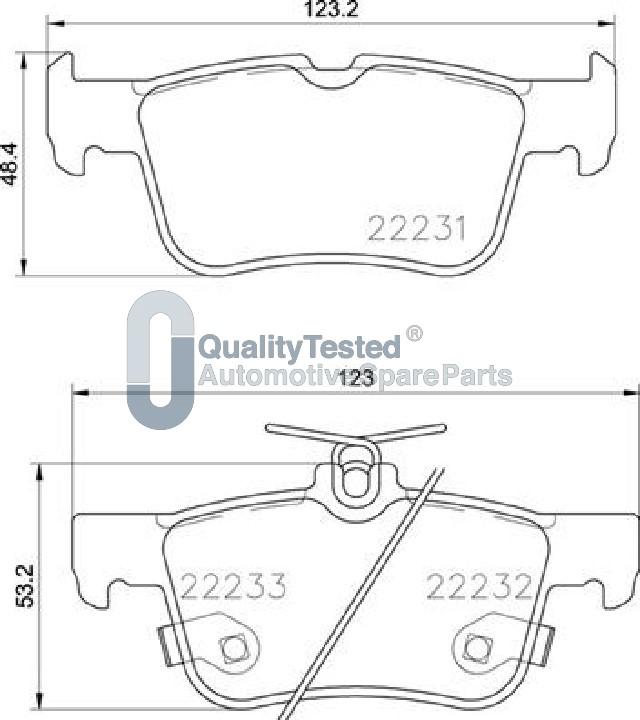 Japanparts PP0300JM - Kit de plaquettes de frein, frein à disque cwaw.fr