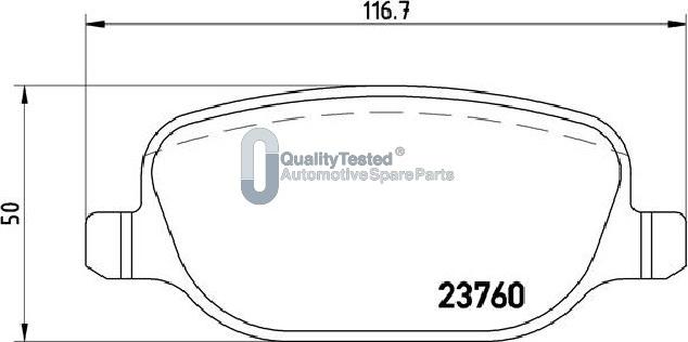 Japanparts PP0202JM - Kit de plaquettes de frein, frein à disque cwaw.fr