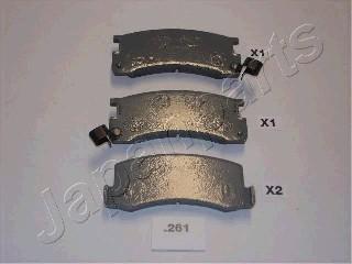 Japanparts PP-261AF - Kit de plaquettes de frein, frein à disque cwaw.fr