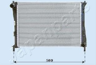 Japanparts RDA053069 - Radiateur, refroidissement du moteur cwaw.fr