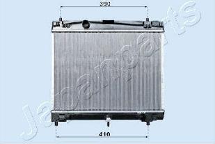 Japanparts RDA153010 - Radiateur, refroidissement du moteur cwaw.fr